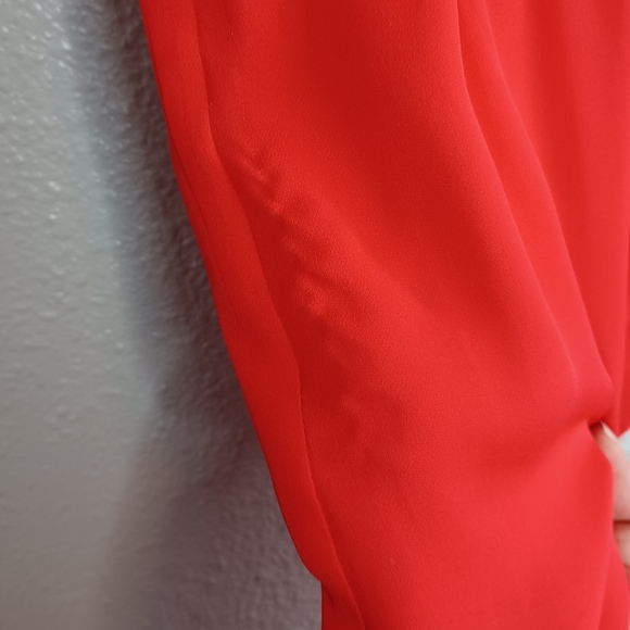 Gerald Darel 100% Silk Colorful Cinched Waist Above The Knee Dress - Picture 16 of 16